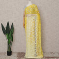 Golden Yellow Ombre Chantilly Lace Saree