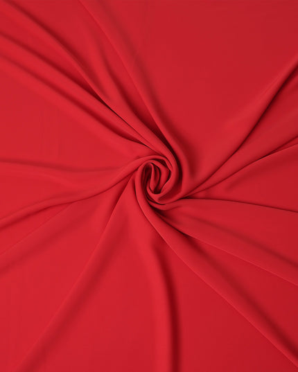 Cherry Red Stretchable Crepe Fabric 150cm Indonesia