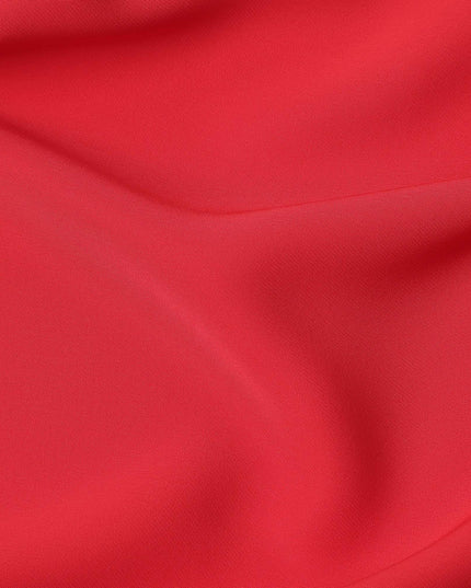 Cherry Red Stretchable Crepe Fabric 150cm Indonesia