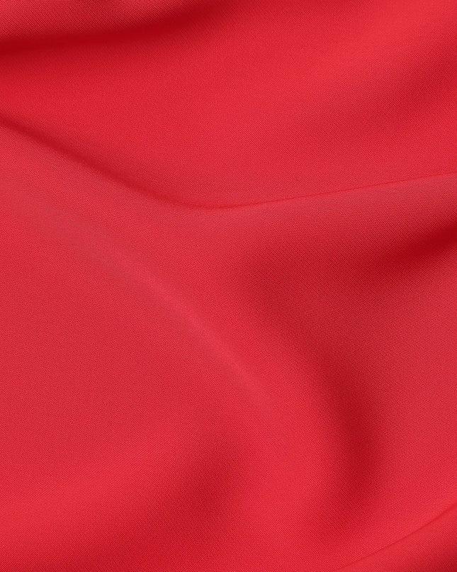 Cherry Red Stretchable Crepe Fabric 150cm Indonesia