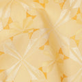 Light Yellow Geometric Floral Pattern Cotton Voile Embroidery Fabric, 110 cm Width, Made in India-D24678