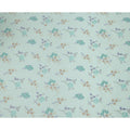 Mint Green Cotton Voile Multicolor Floral Embroidery Fabric, Width 110 Cms, India-D25315