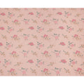 قماش فوال قطني بلون الخوخ متعدد الألوان مطرز بالزهور، عرض 110 سم، الهند - D25310