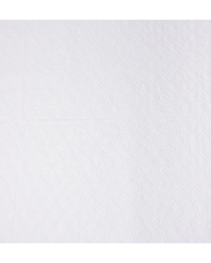 White Chikankari Cotton Voile Fabric India 140cm