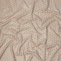 Cream Multicolor Diamond Motif Cotton Voile Embroidery Fabric, 110 cm Width, Made in India-D24680