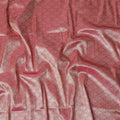 Rose Pink Self Design Brocade Fabric 110cm India