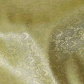 Gold Self Design Synthetic Brocade Fabric 110cm