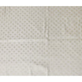 Ivory White Self Design Synthetic Brocade Fabric 110cm