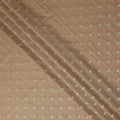 Chestnut Brown Leaf Brocade Fabric - Regal Fabrics