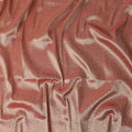 Copper Self Design Synthetic Brocade Fabric 110cm