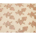 Cream Pink Floral Pure Silk Chiffon Fabric with Metallic Lurex, 110 Cms Width, South Korea-D25243