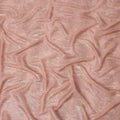 Peach Shimmer Striped Pure Silk Chiffon Fabric with Metallic Lurex, 110 Cms Width, South Korea-D25253