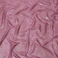 Pink Shimmer Textured Pure Silk Chiffon Fabric with Metallic Lurex, 110 Cms Width, South Korea-D25259