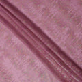 Pink Shimmer Textured Pure Silk Chiffon Fabric with Metallic Lurex, 110 Cms Width, South Korea-D25259
