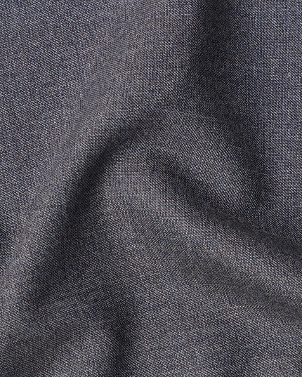 Grey Premium English Super 130's All Wool Scabal Suiting Fabric, Width 150 Cms, 3.75 Mtrs, United Kingdom-D25457