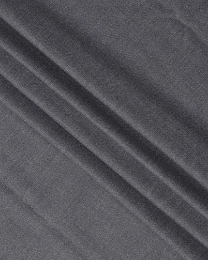 Grey Premium English Super 130's All Wool Scabal Suiting Fabric, Width 150 Cms, 3.75 Mtrs, United Kingdom-D25457
