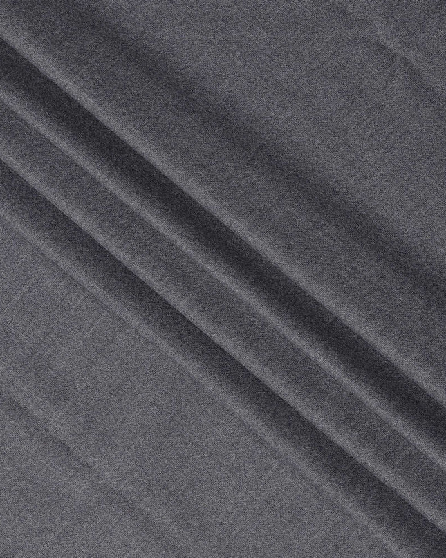 Grey Premium English Super 130's All Wool Scabal Suiting Fabric, Width 150 Cms, 3.75 Mtrs, United Kingdom-D25457