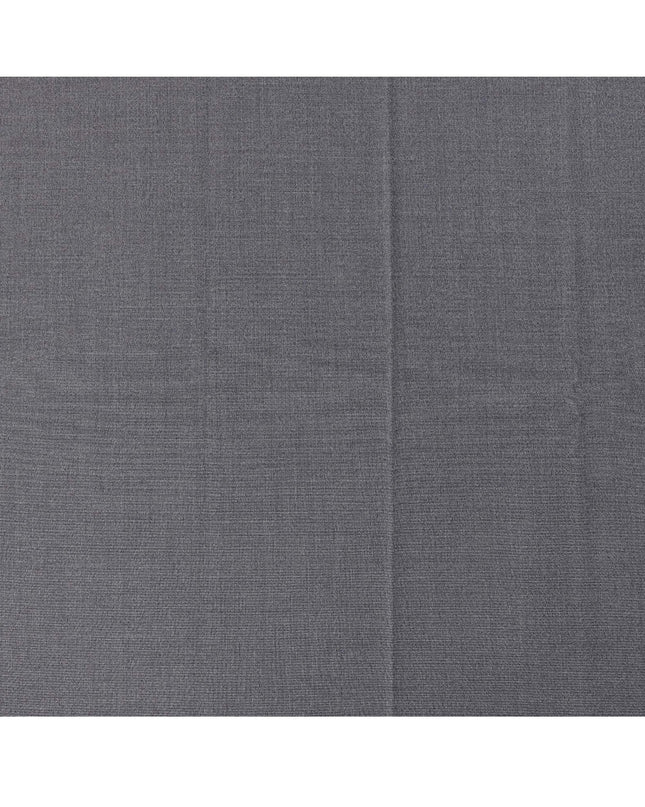 Grey Premium English Super 130's All Wool Scabal Suiting Fabric, Width 150 Cms, 3.75 Mtrs, United Kingdom-D25457