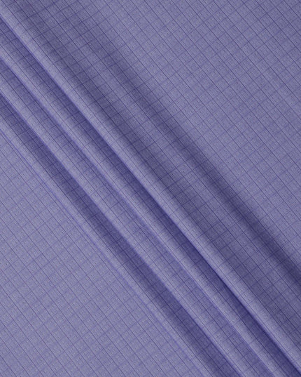 Lavender Checked Pattern Cotton Shirting Fabric, 150 Cms, Japan-D24947