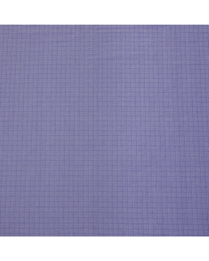 Lavender Checked Pattern Cotton Shirting Fabric, 150 Cms, Japan-D24947