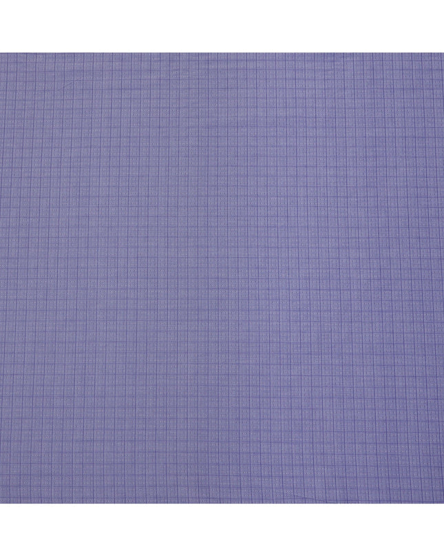 Lavender Checked Pattern Cotton Shirting Fabric, 150 Cms, Japan-D24947