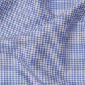 White and Blue Houndstooth Cotton Shirting Fabric, 150 Cms, Japan-D24945