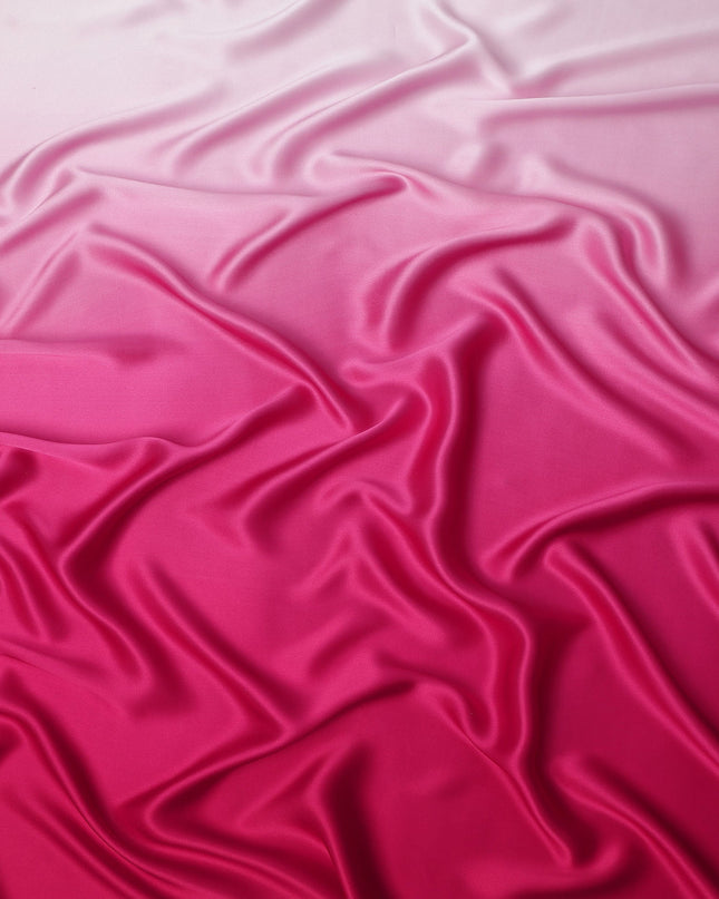 Pink Ombre Silk Satin Fabric 110 Cms Width South Korea-D25000