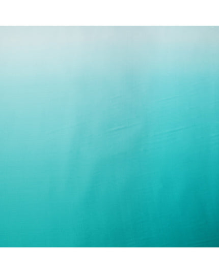 Turquoise Ombre Silk Satin Fabric 110 Cms Width South Korea-D25001