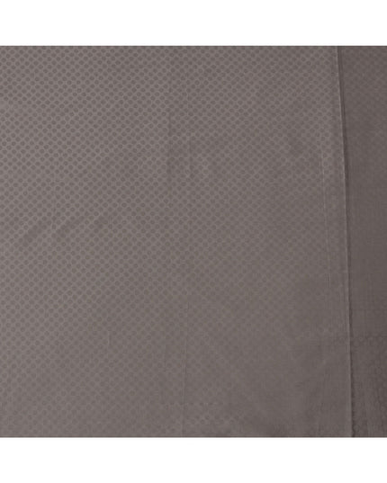 Brown Hexagon Self Design Blended Cotton Shirting Fabric, 140 Cms, India-D25365