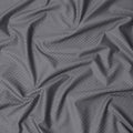 Steel Grey Hexagon Self Design Blended Cotton Shirting Fabric, 140 Cms, India-D25366