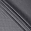 Steel Grey Hexagon Self Design Blended Cotton Shirting Fabric, 140 Cms, India-D25366