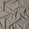 Light Taupe Hexagon Self Design Blended Cotton Shirting Fabric, 140 Cms, India-D25367