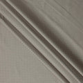 Light Taupe Hexagon Self Design Blended Cotton Shirting Fabric, 140 Cms, India-D25367