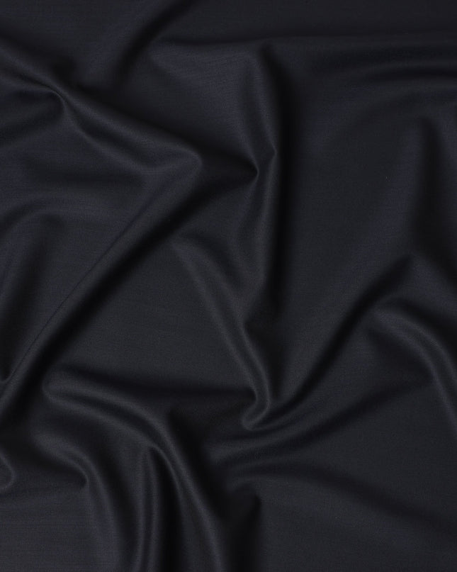 Black English Wool Suiting 150cm | British