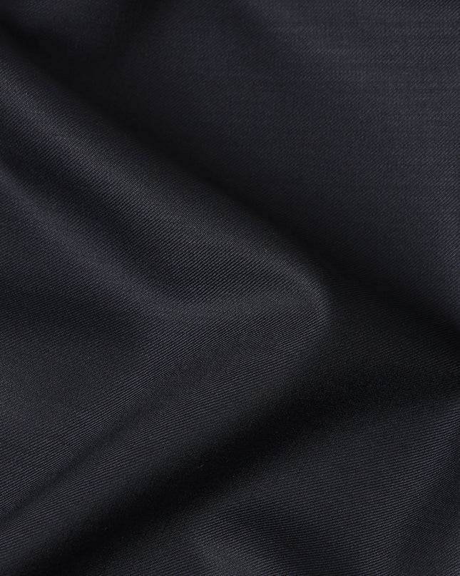 Black English Wool Suiting 150cm | British
