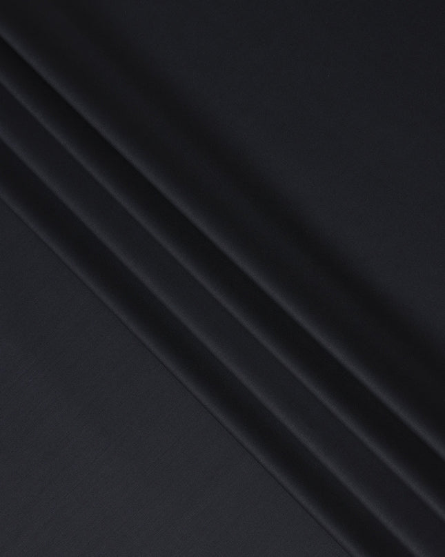 Black English Wool Suiting 150cm | British