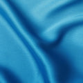 White to Sky Blue Ombre Synthetic Satin Fabric, 110 Cms Width, India-D24661