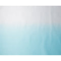 White to Aqua Blue Ombre Synthetic Satin Fabric, 110 Cms Width, India-D24665