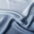White to Navy Blue Ombre Synthetic Satin Fabric, 110 Cms Width, India-D24655