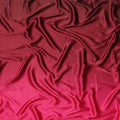 Dark Red to Pink Ombre Synthetic Satin Fabric, 110 Cms Width, India-D24657