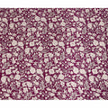 Purple Floral Pure Silk Crepe Fabric 110cm - 1029689