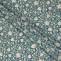 Blue Floral Pure Silk Crepe Fabric 110cm - 1029757