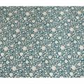 Blue Floral Pure Silk Crepe Fabric 110cm - 1029757