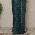 Teal Green 2Tone Premium French Chantilly Saree Lace 5.5 Mtrs 110 Cms Width France-D27795