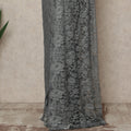 Charcoal Grey 2Tone Premium French Chantilly Saree Lace 5.5 Mtrs 110 Cms Width France-D27798