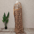 Bronze Premium 2-Tone French Chantilly Lace Saree Fabric 5.5 Mtrs with 110 Cms Width – Imported from France-D25649