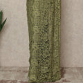 Olive Green 2Tone Premium French Chantilly Saree Lace 5.5 Mtrs 110 Cms Width France-D27800