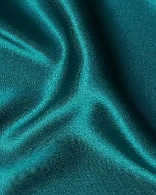 Teal Pure Silk Satin Fabric, 110 Cms, China-D25468 Regal Fabrics