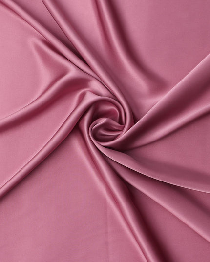 قماش ساتان حريري نقي وردي اللون، 110 سم، صيني - D25466
