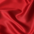 Scarlet Red Premium Pure Silk Satin Fabric 110 Cms Width, Made in China-D25826